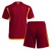 Cheap AS Roma Home Football Kit Children 2023-24 Short Sleeve (+ pants)